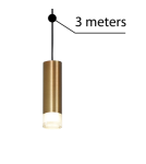 Cables with lighting system fixtures - Azzardo ZIKO G9 3 METERS ANTIQUE 1xG9 Wire with Fixture without Ceiling Base Antique AZ3457 - product 2