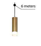 Cables with lighting system fixtures - Azzardo ZIKO G9 6 METERS ANTIQUE 1xG9 Wire with Fixture without Ceiling Base Antique AZ3458 - product 2