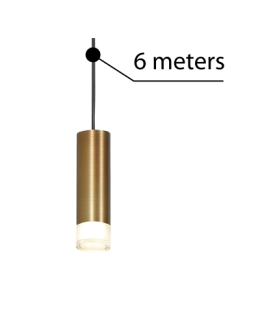 Azzardo ZIKO G9 6 METERS ANTIQUE 1xG9 Przewód z Oprawką bez Bazy Sufitowej Antyczny AZ3458 - produkt 2