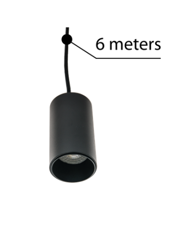 Azzardo ZIKO GU10 6 METERS BLACK 1xGU10 Przewód z Oprawką bez Bazy Sufitowej Czarny AZ3412 - produkt 2