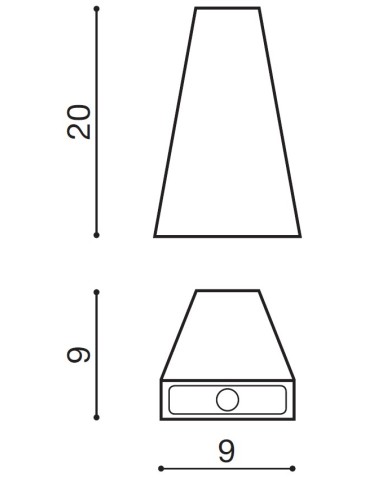 Azzardo ZITA XL DGR 1xLED Ścienna Ciemny Szary IP54 AZ2200 - produkt 2