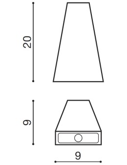 Azzardo ZITA XL DGR 1xLED Ścienna Ciemny Szary IP54 AZ2200 - produkt 2