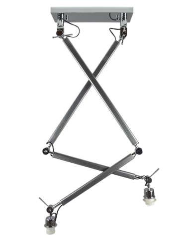 Azzardo ZYTA 2S LAMPBODY ALU 2xE27 Pendant/Arm with Mounting Base without Lampshade Aluminum AZ2301
