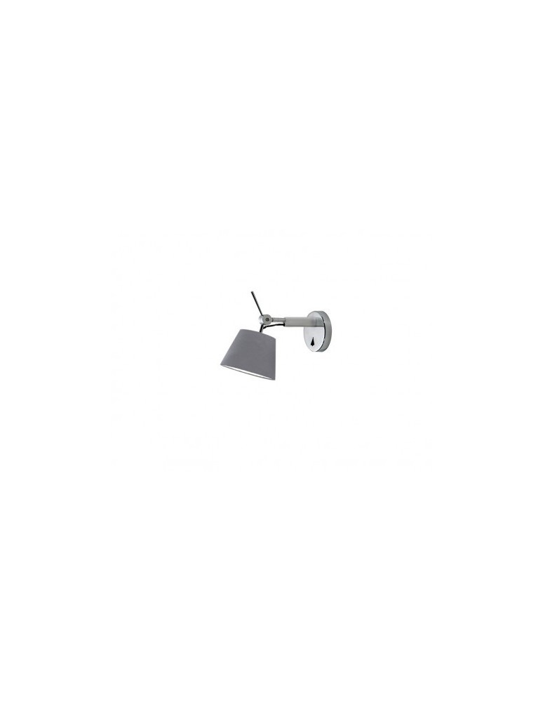Cantilever wall lamps - Azzardo ZYTA WALL XS GREY 1xE27 Wall Mounted Gray AZ2491 - product kolory-swiatla.pl 1