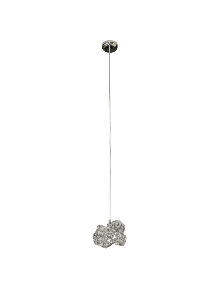 Pendant lamps - Azzardo BARI 1 1xG9 Pendant Transparent AZ2104 - product kolory-swiatla.pl 1
