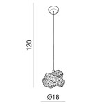 Pendant lamps - Azzardo BARI 1 1xG9 Pendant Transparent AZ2104 - product 2