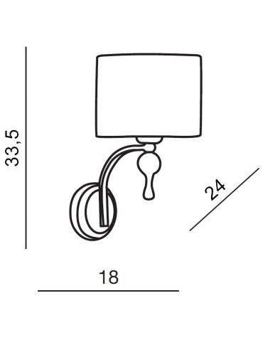 Azzardo IMPRESS BLACK WALL 1xE27 Wall Mount Black AZ0501 - product 2
