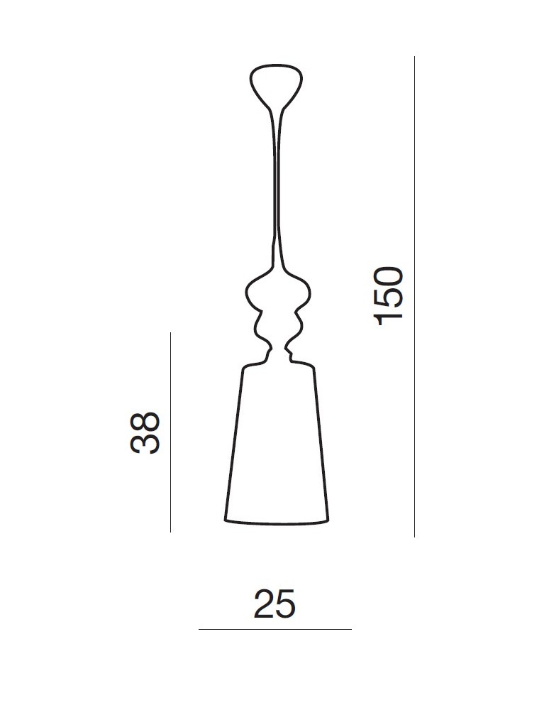 Pendant lamps - Azzardo BAROCO 1 BLACK PENDANT 1xE27 Pendant Black AZ0064 - product kolory-swiatla.pl 2