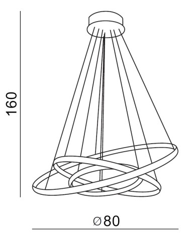 Azzardo BRIGHTON 3 CHROME 1xLED Wisząca Chrom AZ1609 - produkt 2