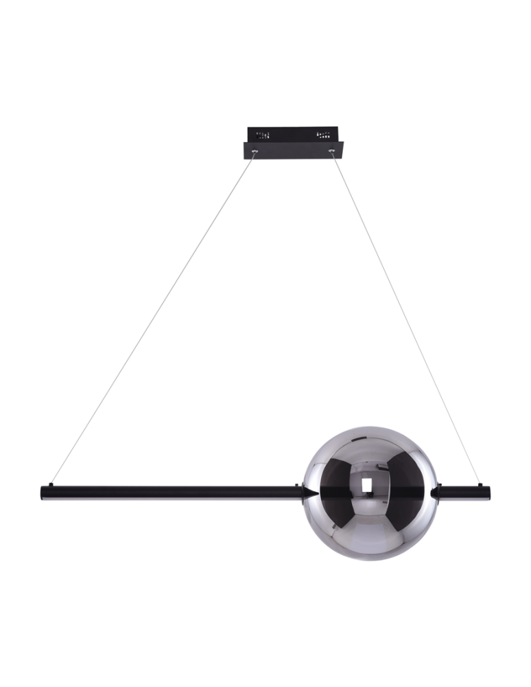 LED pendant lamps - Azzardo SANDRA 1 BLACK 1xLED Pendant Black AZ3351 - product kolory-swiatla.pl 1