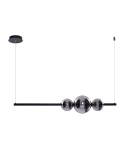 LED pendant lamps - Azzardo SANDRA 3 BLACK 1xLED Pendant Black AZ3352 - product 1