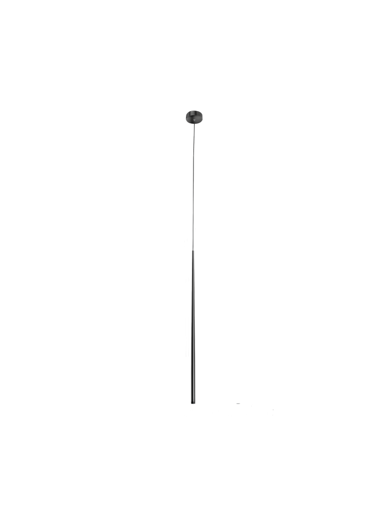 LED pendant lamps - Azzardo LOUISE 1 BK 1xLED Pendant Black AZ3155 - product kolory-swiatla.pl 1