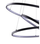 Pendant lamps circles - Azzardo WHEEL 3 DIMM BLACK 3xLED Pendant Black AZ2920 - product 2