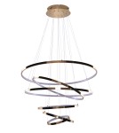 Pendant lamps circles - Azzardo WHEEL 6 LONG DIMM GOLD 6xLED Pendant Gold AZ2921 - product 1