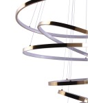Pendant lamps circles - Azzardo WHEEL 6 LONG DIMM GOLD 6xLED Pendant Gold AZ2921 - product 3