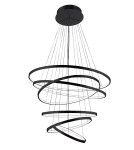 Pendant lamps circles - Azzardo WHEEL 6 LONG DIMM BLACK 6xLED Pendant Black AZ2923 - product 1