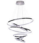 Pendant lamps circles - Azzardo WHEEL 6 LONG DIMM CHROME 6xLED Pendant Pendant Chrome AZ2990. - product 1
