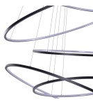 Pendant lamps circles - Azzardo WHEEL XXL BLACK 5xLED Pendant Black AZ3137 - product 2