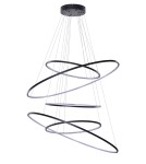 Pendant lamps circles - Azzardo WHEEL XXL BLACK 5xLED Pendant Black AZ3137 - product 1