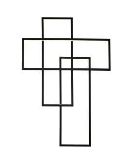 Azzardo QUADRATUS WALL BLACK 1xLED Ścienna Czarny AZ2994