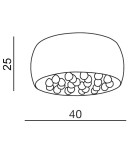 Glamour ceiling lamps - Azzardo QUINCE 40 5xG9 2in1 Ceiling or Pendant White AZ0701 - product 3