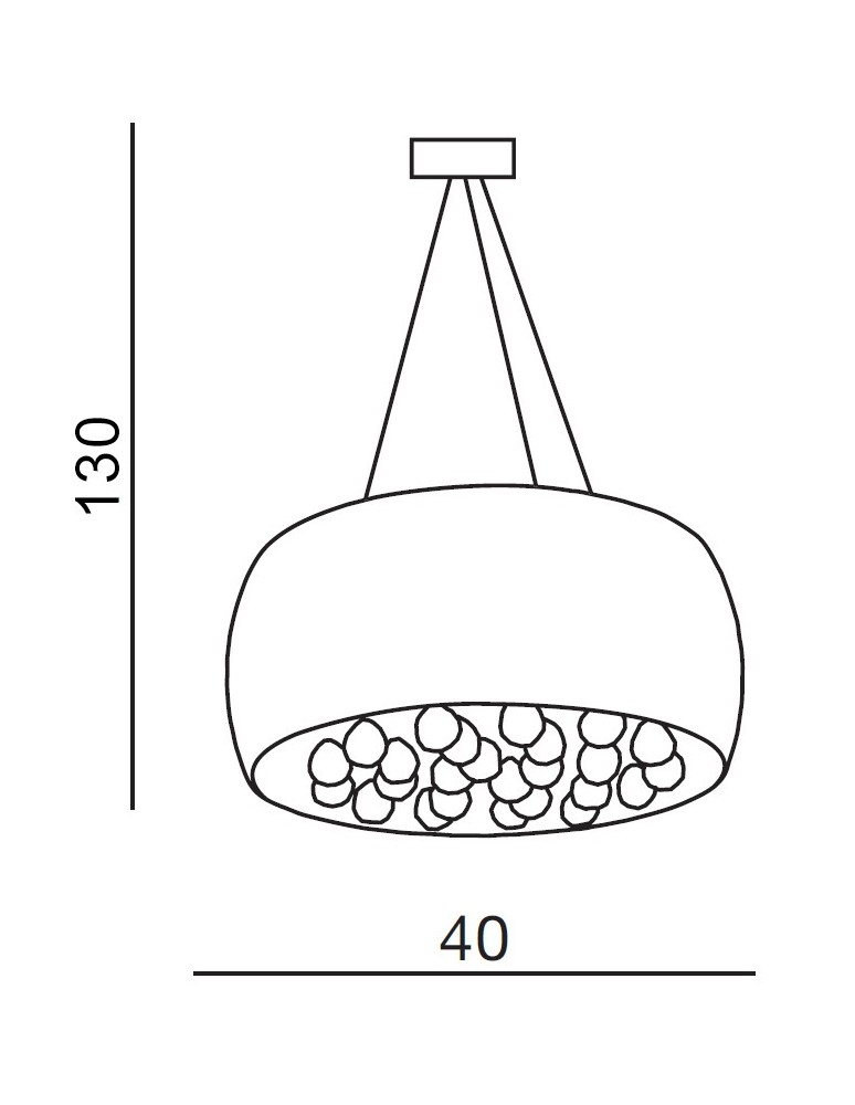 Glamour ceiling lamps - Azzardo QUINCE 40 5xG9 2in1 Ceiling or Pendant White AZ0701 - product kolory-swiatla.pl 4