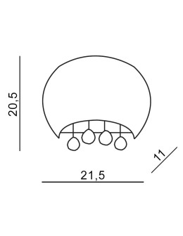 Azzardo QUINCE WALL 1xG9 Ścienna Biały AZ0912 - produkt 2