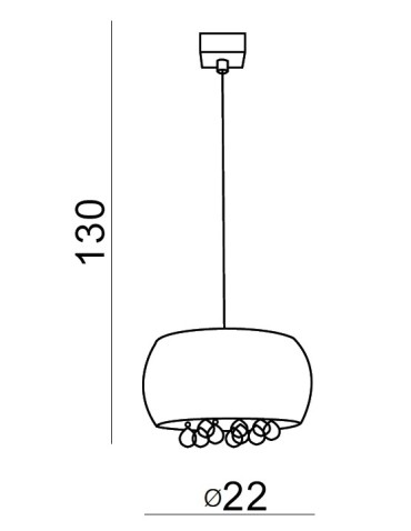 Azzardo QUINCE 1 1xG9 Pendant White AZ3080 - product 2