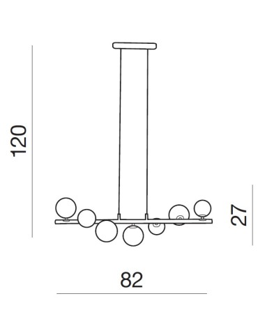 Azzardo SYBILLA 7 PENDANT 7xG9 Wisząca Biały/Chrom AZ2102 - produkt 2