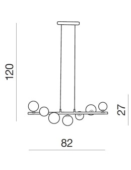 Azzardo SYBILLA 7 PENDANT 7xG9 Wisząca Biały/Chrom AZ2102 - produkt 2