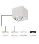 Ceiling luminaires for replaceable light source - Orlicki Design Cardi I Bianco / Ufo Gold 1xGU10 White matte - product 1
