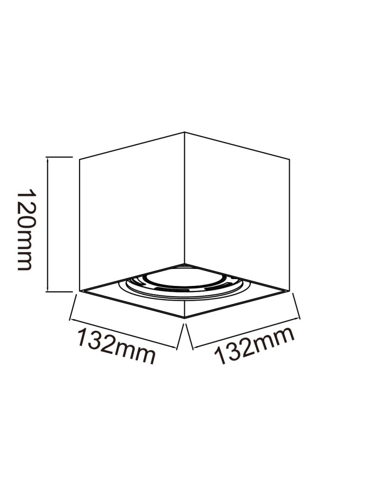 Ceiling luminaires for replaceable light source - Orlicki Design Cardi I Bianco / Ufo Gold 1xGU10 White matte - product kolory-swiatla.pl 3