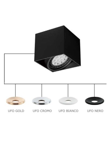 Orlicki Design Cardi I Nero / Ufo Bianco 1xGU10 Black matte