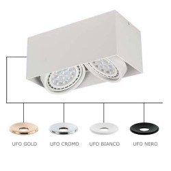 Orlicki Design Cardi II Bianco / Ufo Bianco 2xGU10 Biały mat