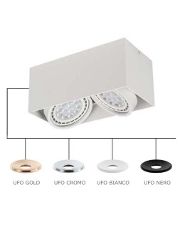 Orlicki Design Cardi II Bianco / Ufo Cromo 2xGU10 White matte