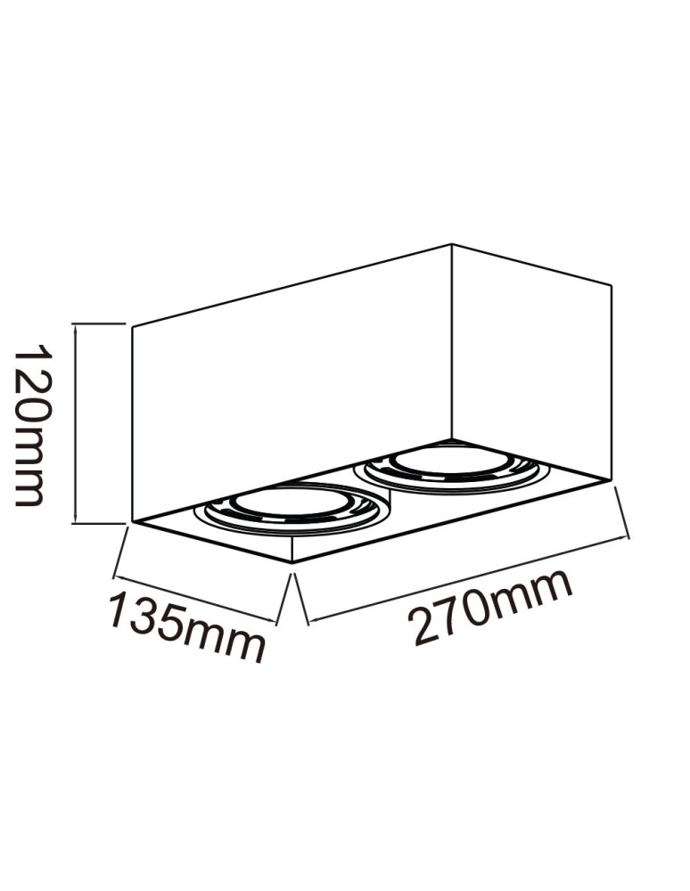 Ceiling luminaires for replaceable light source - Orlicki Design Cardi II Nero / Ufo Nero 2xGU10 230V Black matte - product kolory-swiatla.pl 2