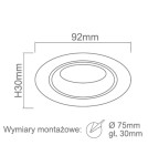 Round flush-mounted lamps - Orlicki Design Foro Nero 5xG9 Black matte - product 2