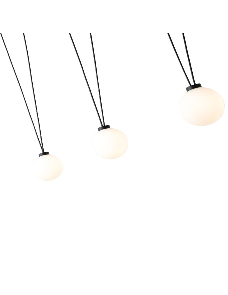 Pendant lamps - Orlicki Design Movo III 3xG9 Black/Milky White - product kolory-swiatla.pl 4