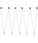 Designer pendant lamps - Orlicki Design Movo V 5xG9 Matte Black/Milky White - product 1