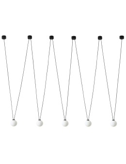 Orlicki Design Movo V 5xG9 Czarny mat/Biały mleczny