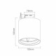 Orlicki Design Neo Bianco Mobile Track / Ufo Cromo 1xGU10 Biały mat