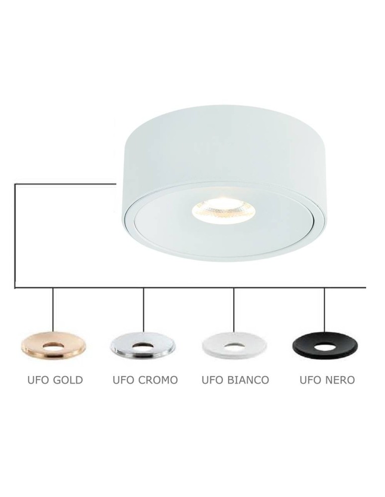 Flush-mounted lamps - pendants - Orlicki Design Neo Bianco Slim Kg / Ufo Bianco 1xGU10 White matt/White - product kolory-swiatla.pl 1