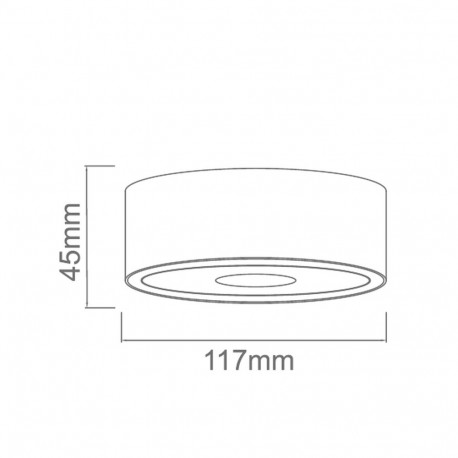 Orlicki Design Neo Bianco Slim Led / Ufo Bianco 1x10W LED 3000K 230V Biały mat/Biały