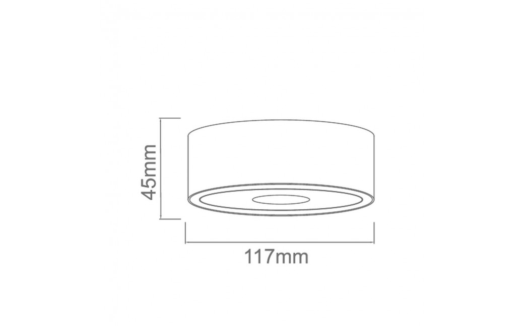 Orlicki Design Neo Bianco Slim Led / Ufo Bianco 1x10W LED 3000K 230V Biały mat/Biały