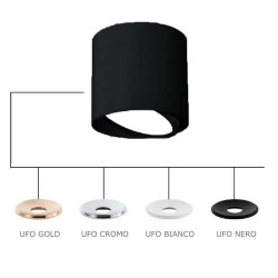 Orlicki Design Neo Nero Mobile / Ufo Bianco 1xGU10 Czarny mat