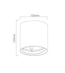 Ceiling luminaires for replaceable light source - Orlicki Design Neo Nero Mobile / Ufo Gold 1xGU10 Black matte - product 3