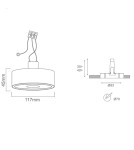 Flush-mounted lamps - pendants - Orlicki Design Neo Nero Slim Kg / Ufo Gold 1xGU10 Matte Black/Gold - product 3