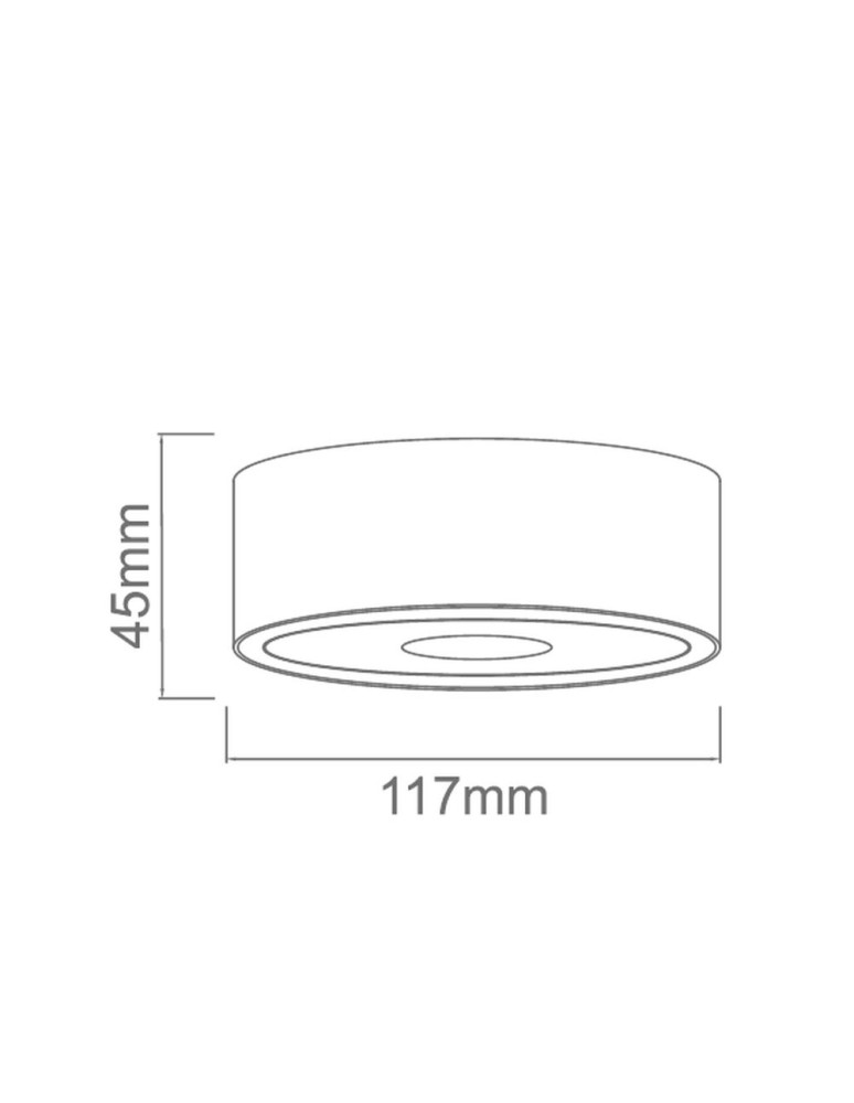 Ceiling luminaires for replaceable light source - Orlicki Design Neo Nero Slim Led / Ufo Nero 1x10 LED 3000K 230V Matte Black/Black. - product kolory-swiatla.pl 3