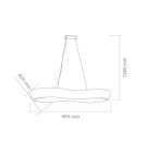 Lampy wiszące - Orlicki Design Otto 95 2x21W LED 3000K 230V Biały mat - produkt 4