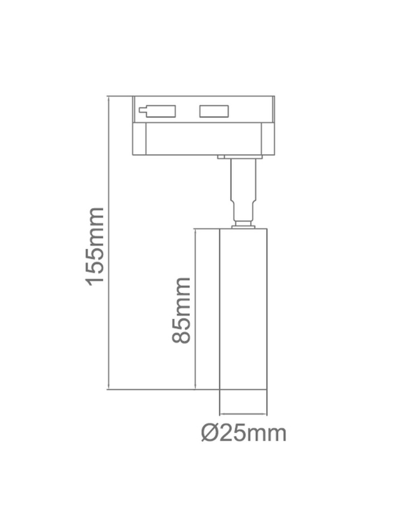 Lamps for 1 phase busbars - Orlicki Design Slimi Nero 1xG9 Track Black - product kolory-swiatla.pl 3